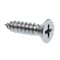 Prime-Line Sheet Metal Screw, Self-Tap, Flt Head, Phil Dr No. 10 X 3/4in Zinc Plated Steel 100PK 9016983 - alternate 1